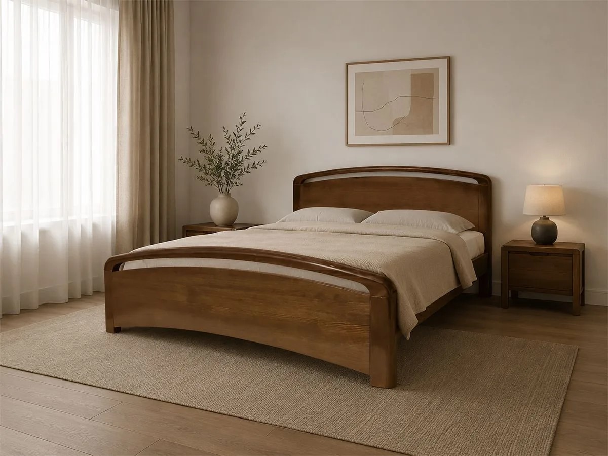 Деревянная кровать Бали Люкс